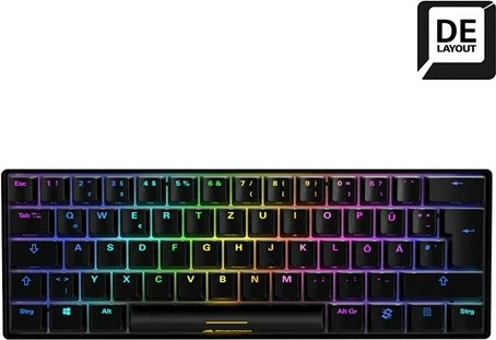 Tastierë gaming Sharkoon Skiller SGK50S4, mekanike, DE layout, RGB, e zezë