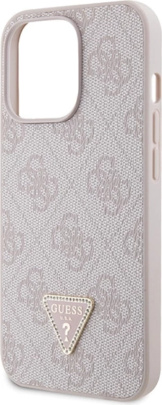 Mbështjellës Guess GUHCP13XP4TDSCPP për iPhone 13 Pro Max 6.7", Crossbody 4G Metal Logo, Rozë