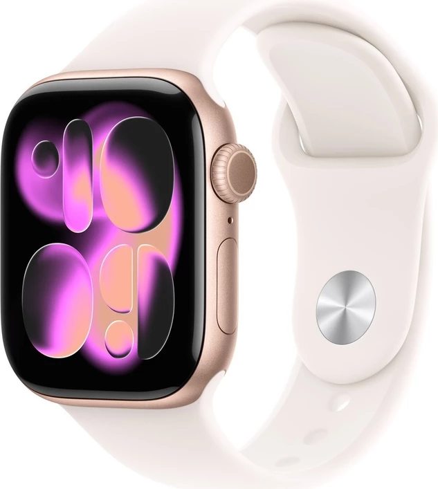 Apple Watch S11 42mm GPS Rose Gold S/M Light Blush Sport Band