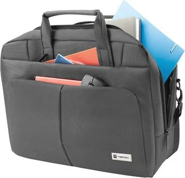 Çantë laptopi Natec Gazelle NTO-0812, 15.6-16 inç, najlon, grafit