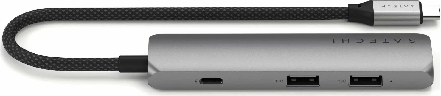 Hub Satechi 4w1 ST-P4S, USB-C, HDMI, USB-A, ngjyrë gri