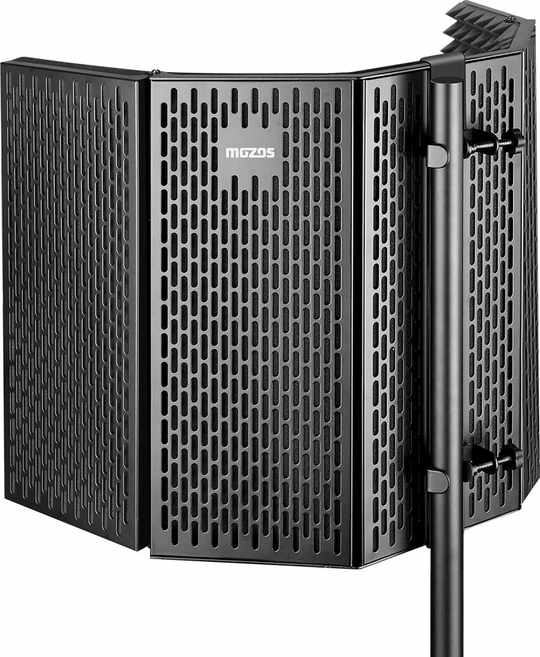 Kabinë akustike Mozos MSHIELD-CABIN-PRO PRO, 5-panel e palosshme, adapter 3/8\"-5/8\", e zezë