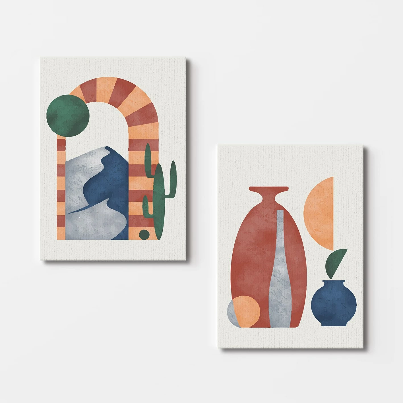Pikturë dekorative në kanavacë (2 copë), Wallity, 2KNV4280, 50x70cm