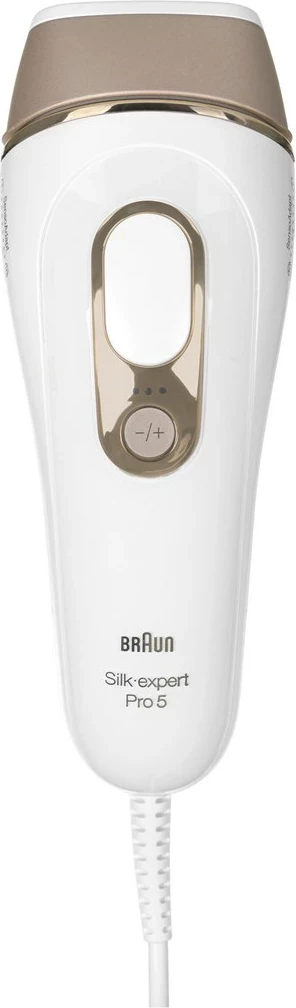 Pajisje për heqjen e qimeve Braun Silk-expert Pro L5156, IPL, Bardhë, ari