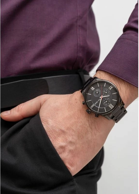 Orë dore për meshkuj Paul Lorens, e zezë