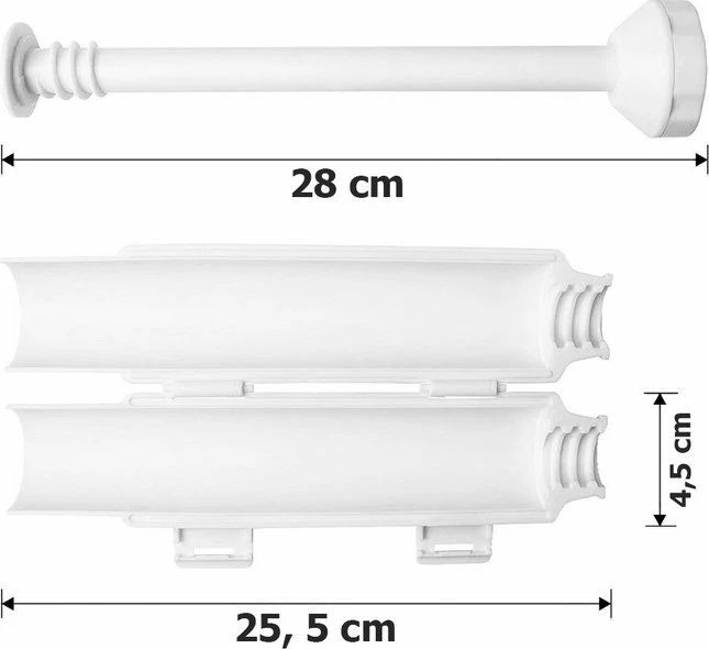 Makinë për përgatitje sushi Brunbeste Bazooka 3294, tub 28 cm, Ø 4.5 cm, e bardhë