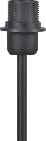 Llambë dyshemeje Lumider E27, stof-metal, e zezë, D35x152cm