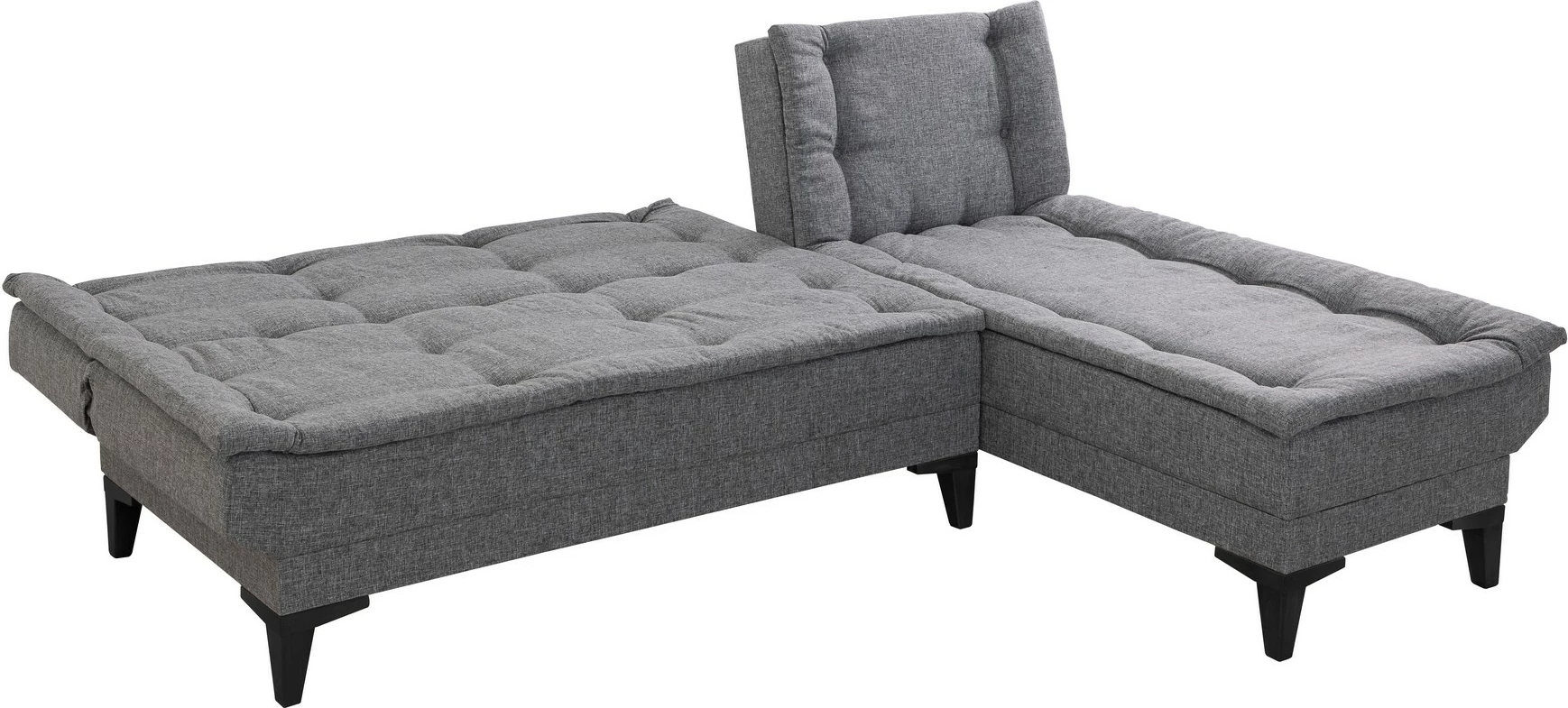 Kënd-sofë krevati Atelier del Sofa, Santo-S, ngjyrë gri e errët