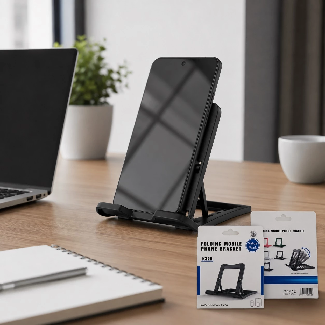 Mbajtëse e Palosshme K325 për Telefon dhe Tablet - 4 Kënde