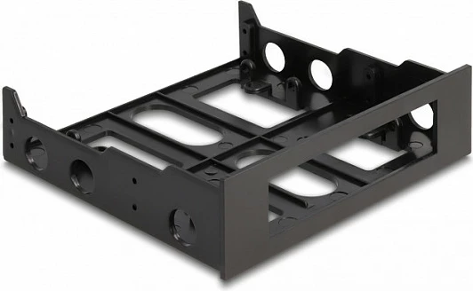 Kornizë montimi për Kasë DeLOCK, adapter 3.5" në 5.25", e zezë