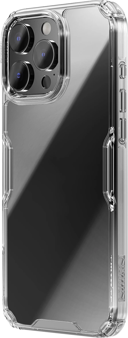 Mbështjellës Nillkin Nature Pro për iPhone 16 Pro Max, transparent dhe bardhë