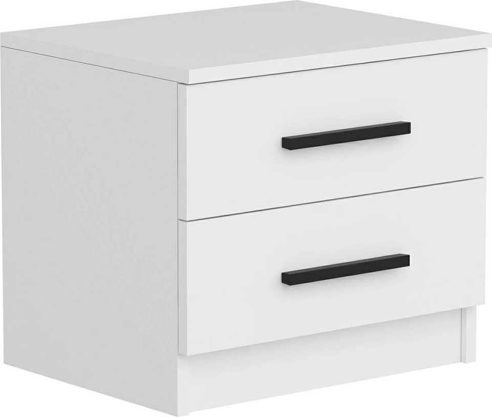 Komodinë natës Hanah Home, Kale - 84, e bardhë