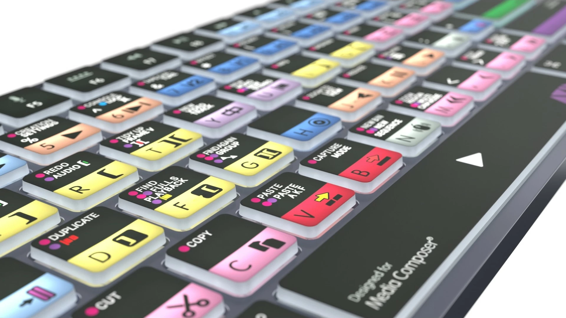 Kasë Logickeyboard LKB-MCOMP-TM-UK, full-size, wireless & me kabllo, Bluetooth, QWERTY, gri titanium