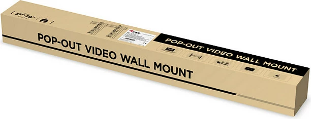 Mbajtëse muri për TV EQUIP, 37"-70", VESA deri 600x400, 45 kg, e zezë