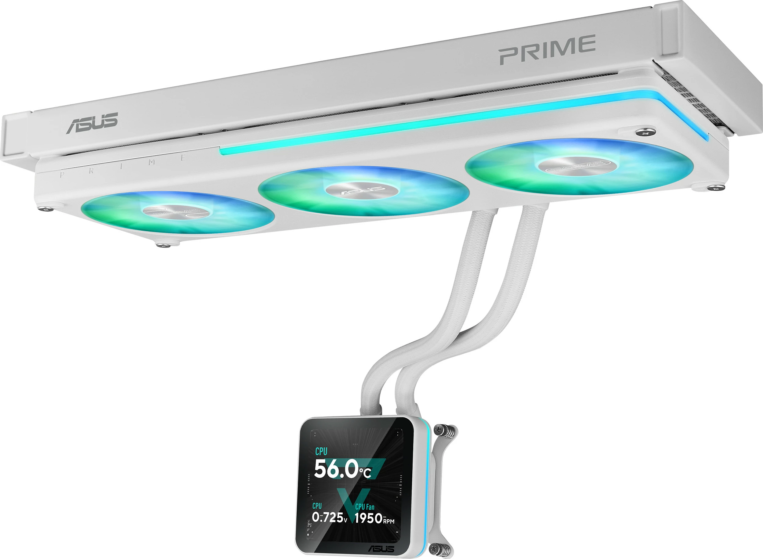Ftohës CPU me ujë ASUS PRIME SLC II 360, ARGB, LCD, i bardhë