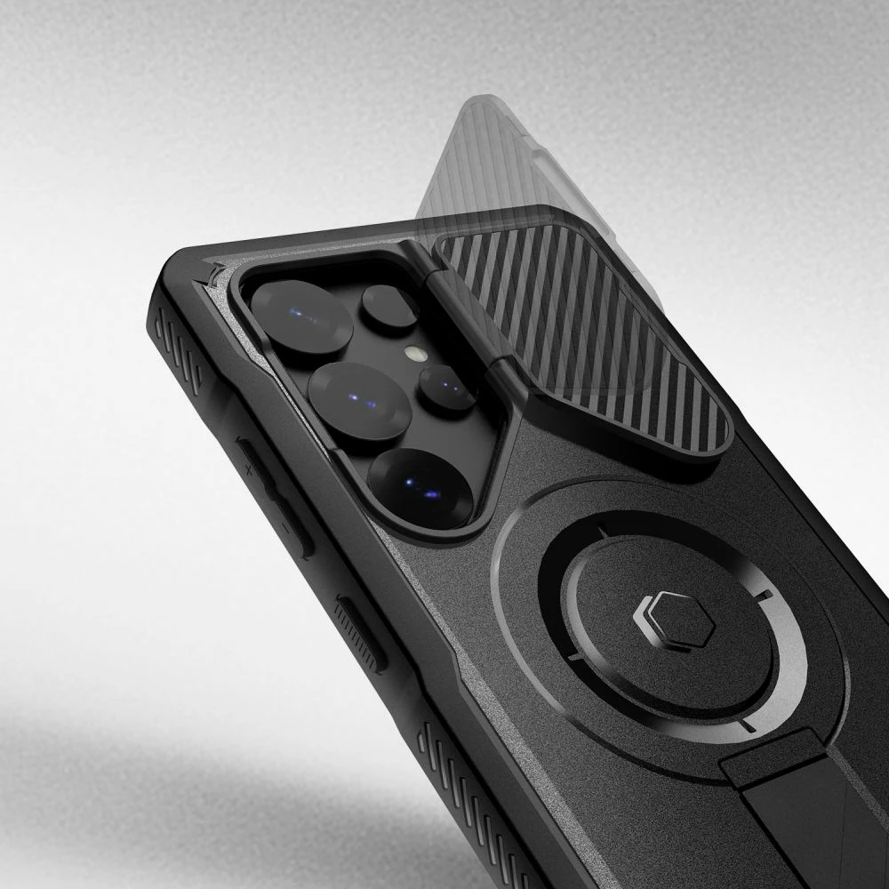 Mbështjellës Tech-Protect Kevlar MagSafe+ për Samsung Galaxy S25 Ultra, i zi