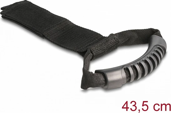Rrip mbajtës DeLOCK 435 x 50 mm, me Velcro, 2 copë, i zi