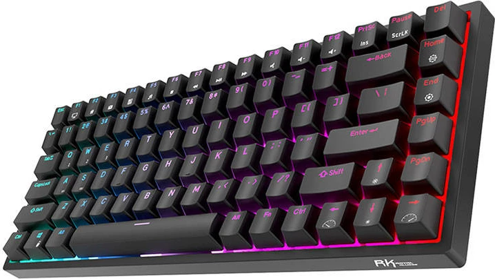 Tastierë mekanike wireless Royal Kludge RK84, 84 taste, RGB, Brown switch, e zezë