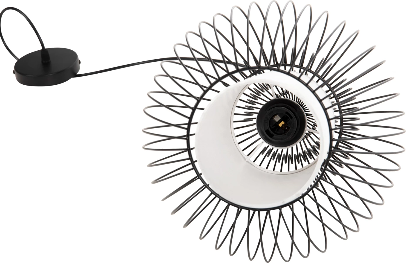 Llambë varëse tavani FH4184 metalike e zezë 26x26x125Hcm