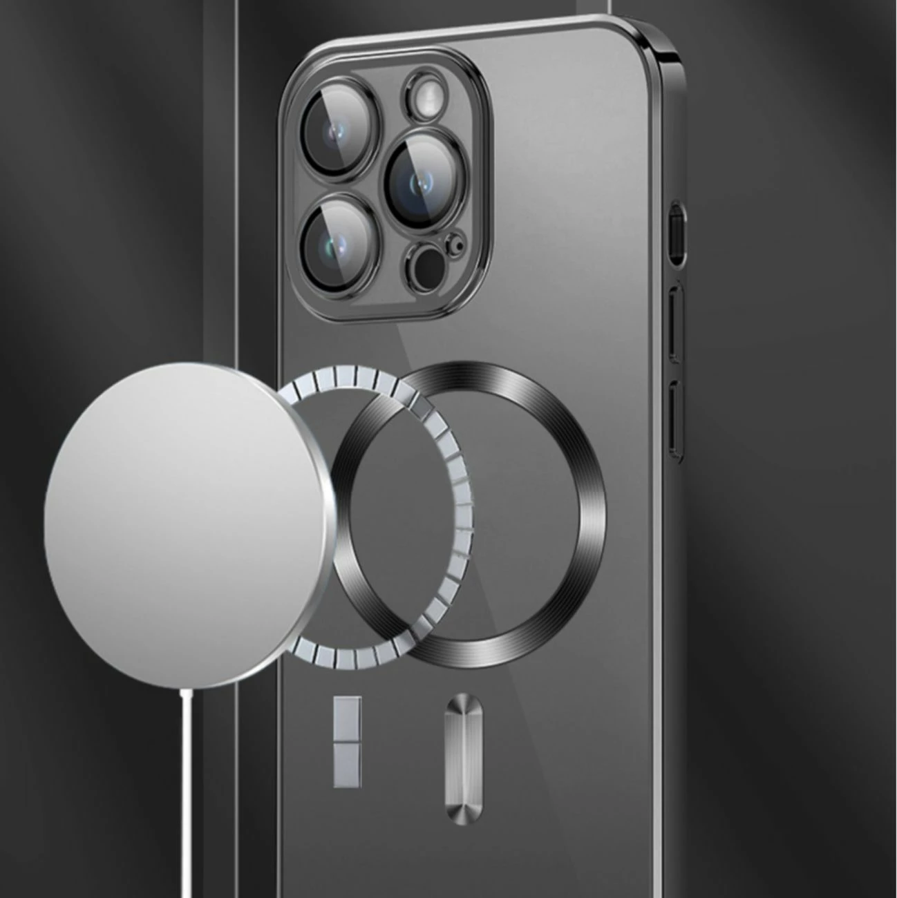 Mbështjellës Wozinsky Electroplated MagSafe për Samsung Galaxy S24 FE, argjend