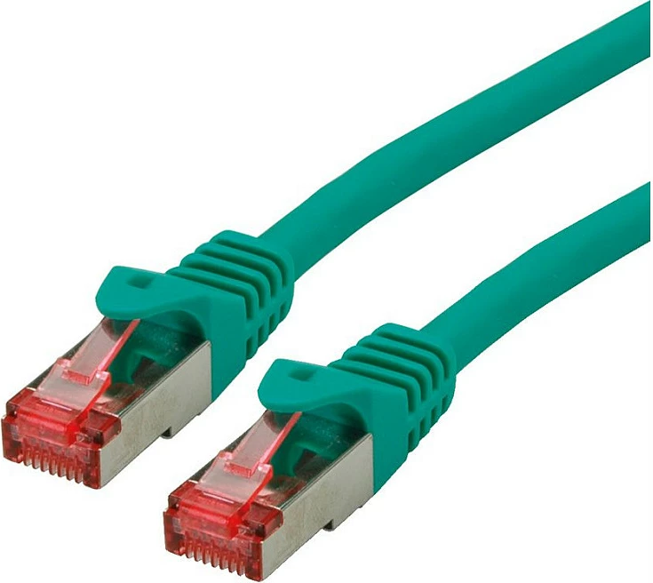Kabllo rrjeti ROLINE 21.15.2630, Cat6 S/FTP, 0.5 m, RJ45, e gjelbër