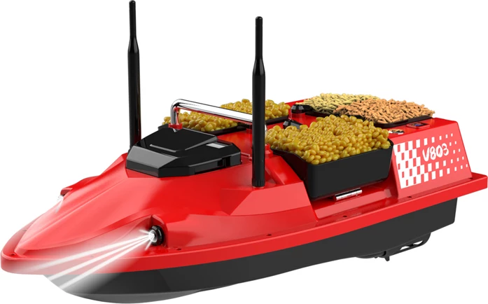 Barkë karremi Flytec V803 12000mAh 500m 3kg, e kuqe, set