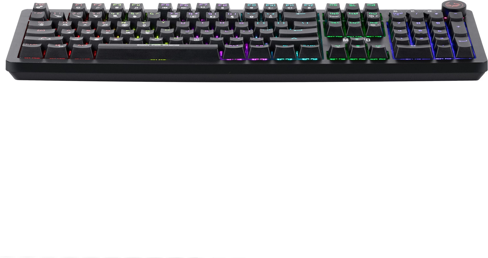 Tastierë mekanike Marvo KG917, RGB, full size 107 tasta, switch Blue, me kabllo, e zezë