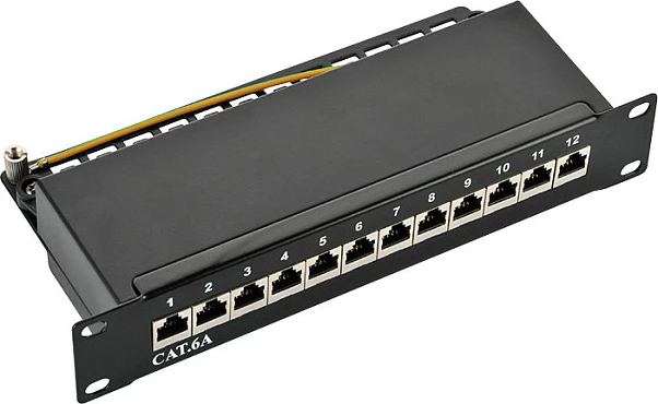 Patch panel LogiLink 10" 12-Port Cat6A STP, i zi