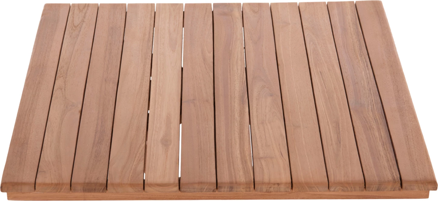 Sipërfaqe tavoline katrore, dru tik natyral, 60x60x4cm