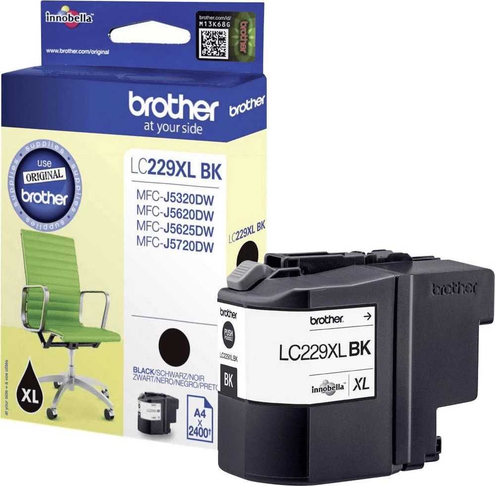 Fishek boje Brother LC229XLBK XL 48.2 ml 2400 faqe i zi