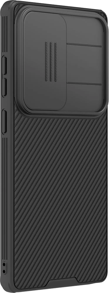 Mbështjellës NILLKIN CamShield për Samsung Galaxy S25 Ultra 5G, mbrojtje kamere, i hollë, i zi