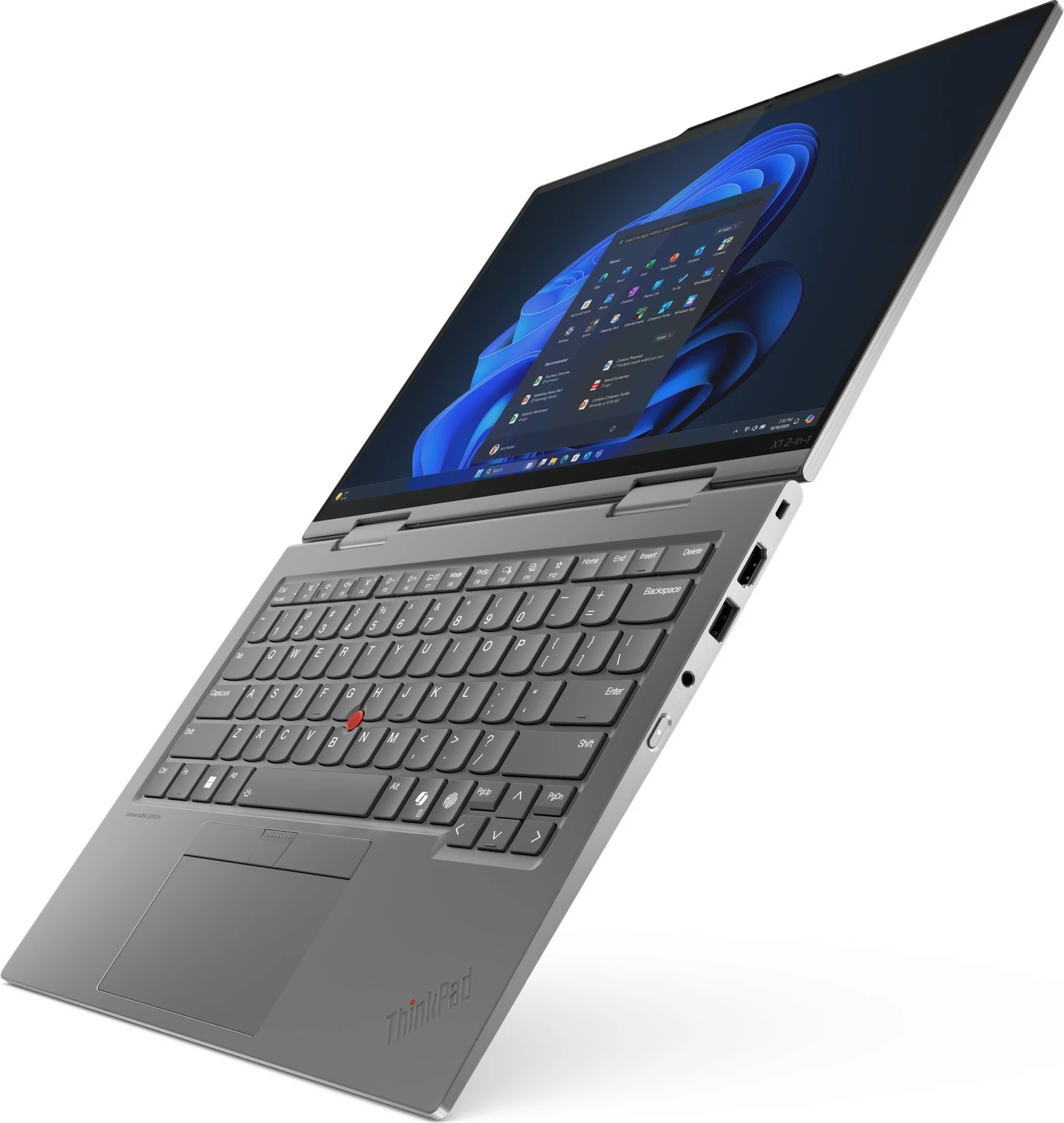Kompjuter Lenovo X1 2in1 G10, Ultra7 258V, 32GB RAM, 1TB SSD, 14", 5G, gri