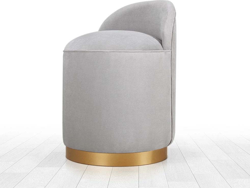 Puf Atelier del Sofa, ngjyrë gri e çelët, Dover