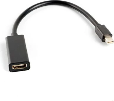 Përshtatës Lanberg AD-0005-BK, HDMI - Mini Display Port, 0.2m, i zi