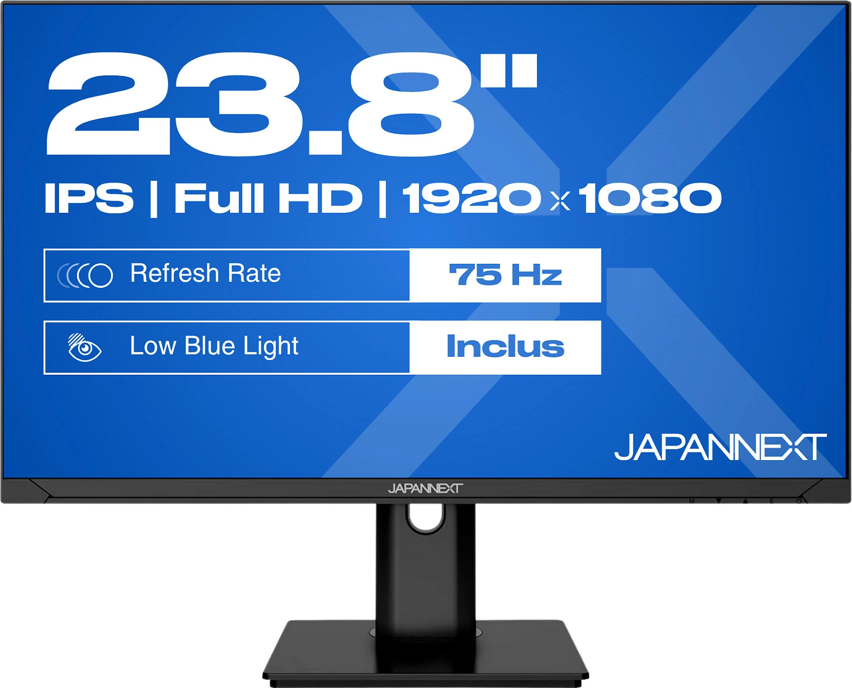 Monitor JAPANNEXT JN-IPS2382FHDR-HSP, 23.8 inç, Full HD, HDR, FreeSync, i zi
