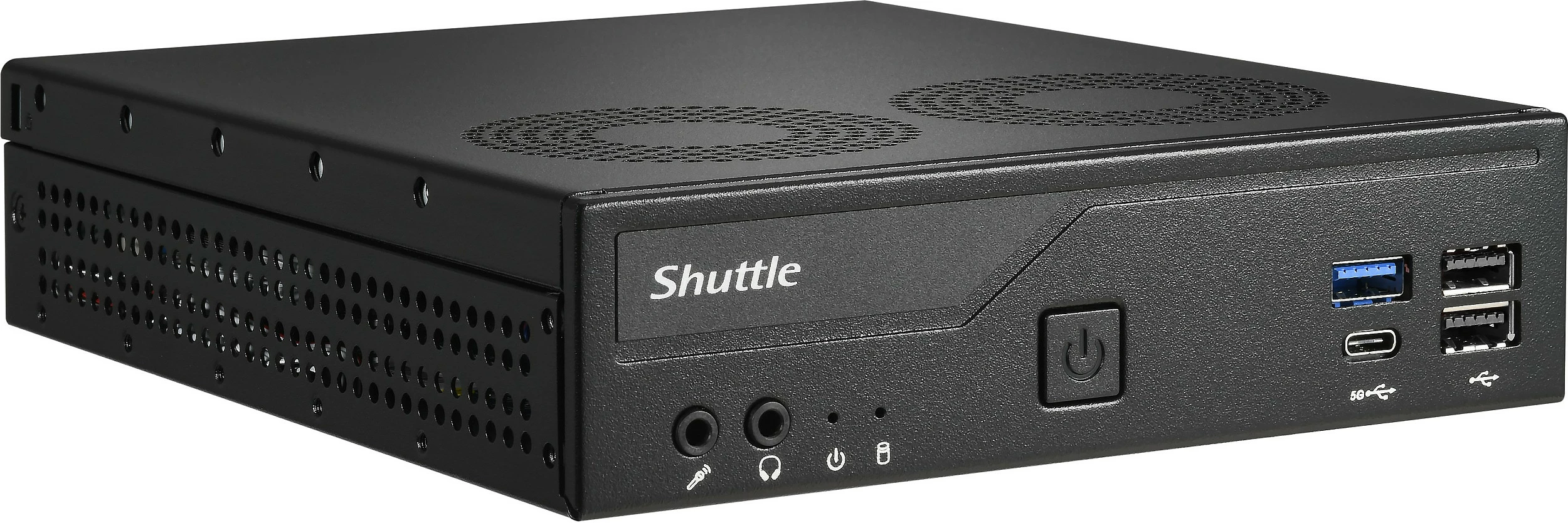 Mini-PC barebone Shuttle DH610V2, Intel H610, DDR5 SO-DIMM, 2x LAN, 1.35L, i zi