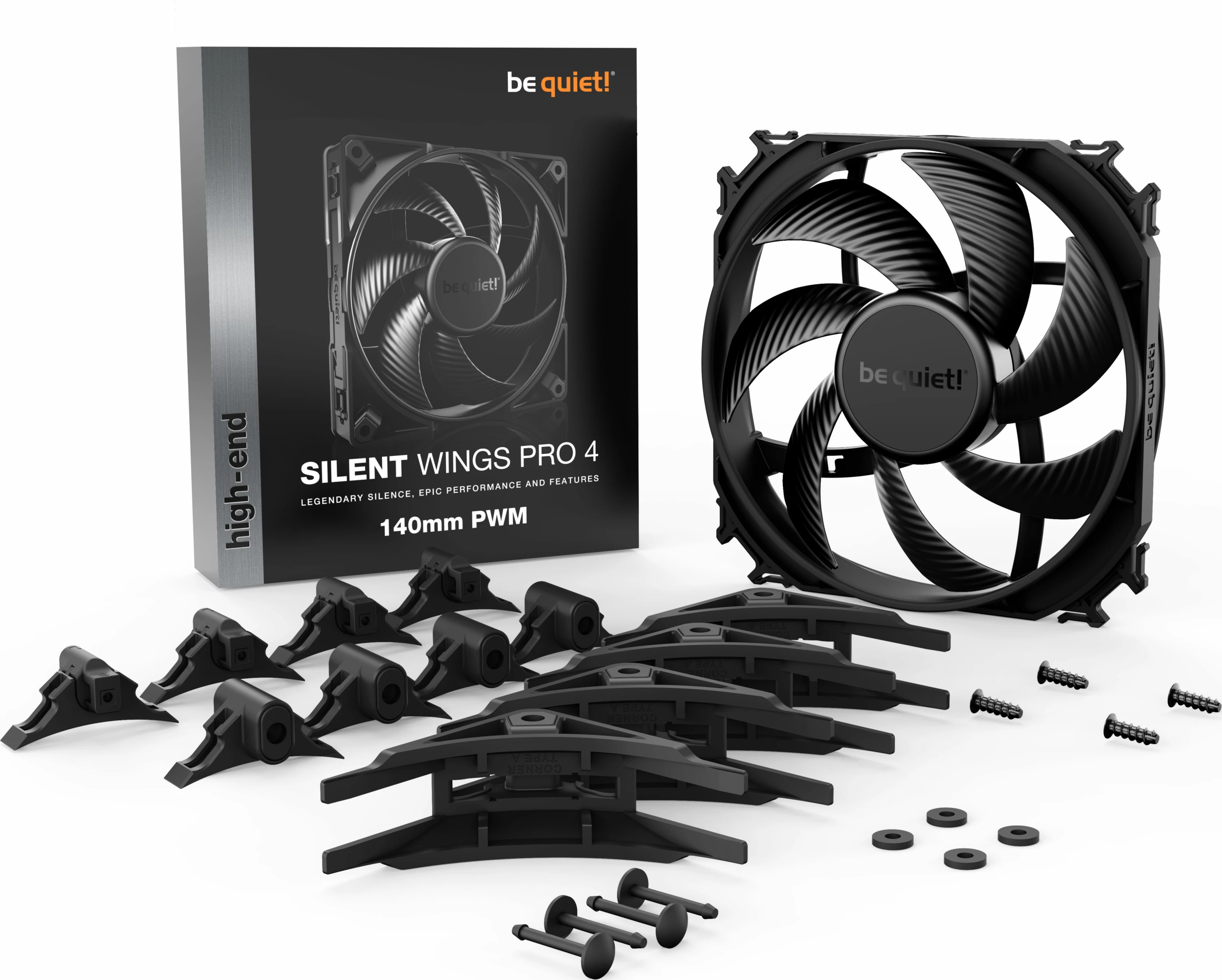 Ventilator kompjuteri be quiet! Silent Wings Pro 4 140mm PWM (BL099) i zi