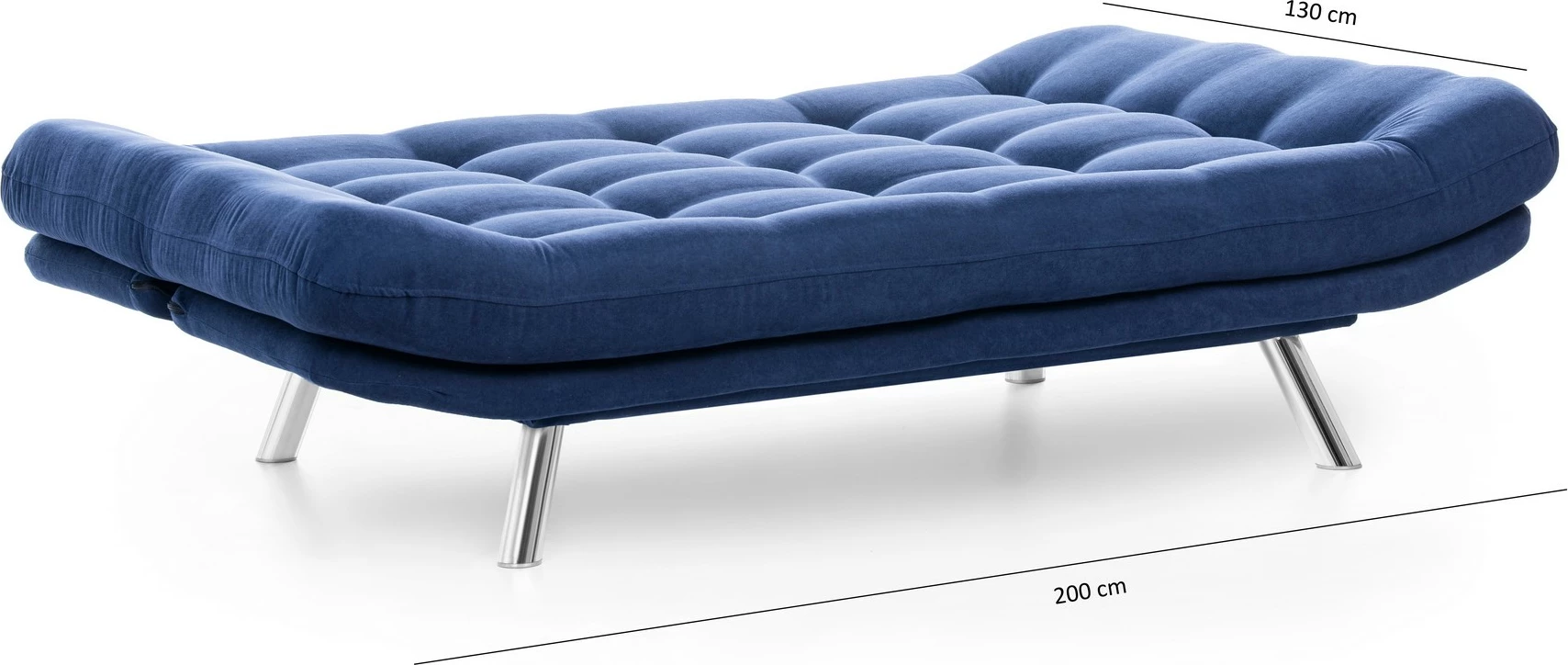 Sofabed 3-vendësh, ngjyrë navy blue, Misa