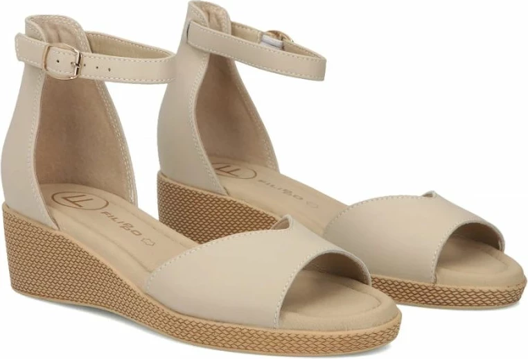 Sandale me platformë Filippo DS7635, bezhë [Madhësia: 41]