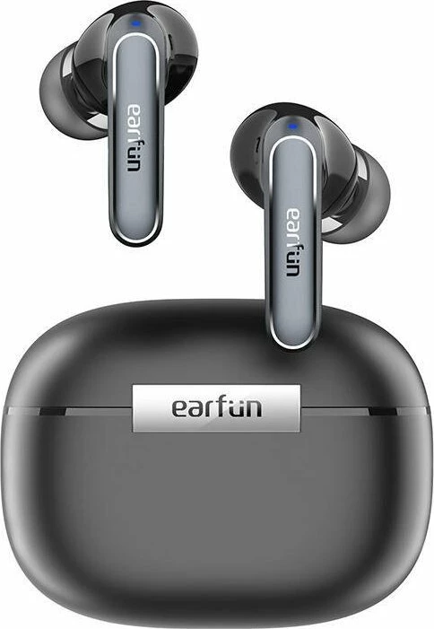 Kufje EarFun Air2 (TW210B) TWS Bluetooth 5.3, LDAC/Hi-Res, IPX7, zezë, set me kuti karikimi