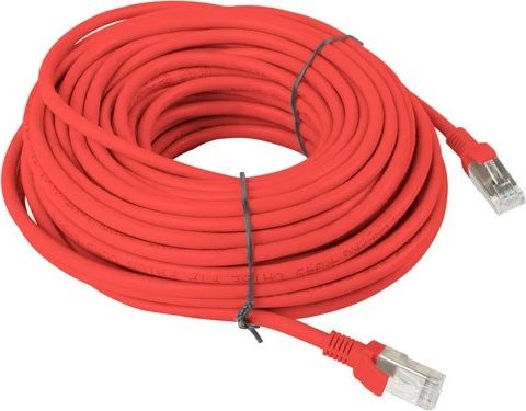Kabel Lanberg Patchcord UTP Cat.5e, 30m, i kuq