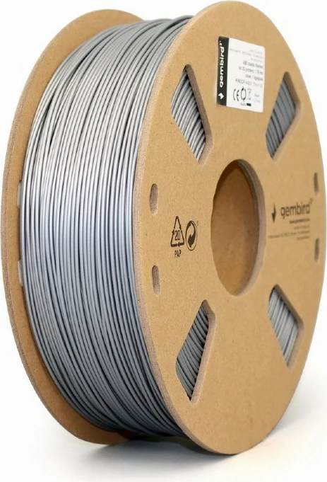 Filament për printer 3D Gembird 3DP-ABS1.75-01-S, ABS, 1.75mm, Argjend