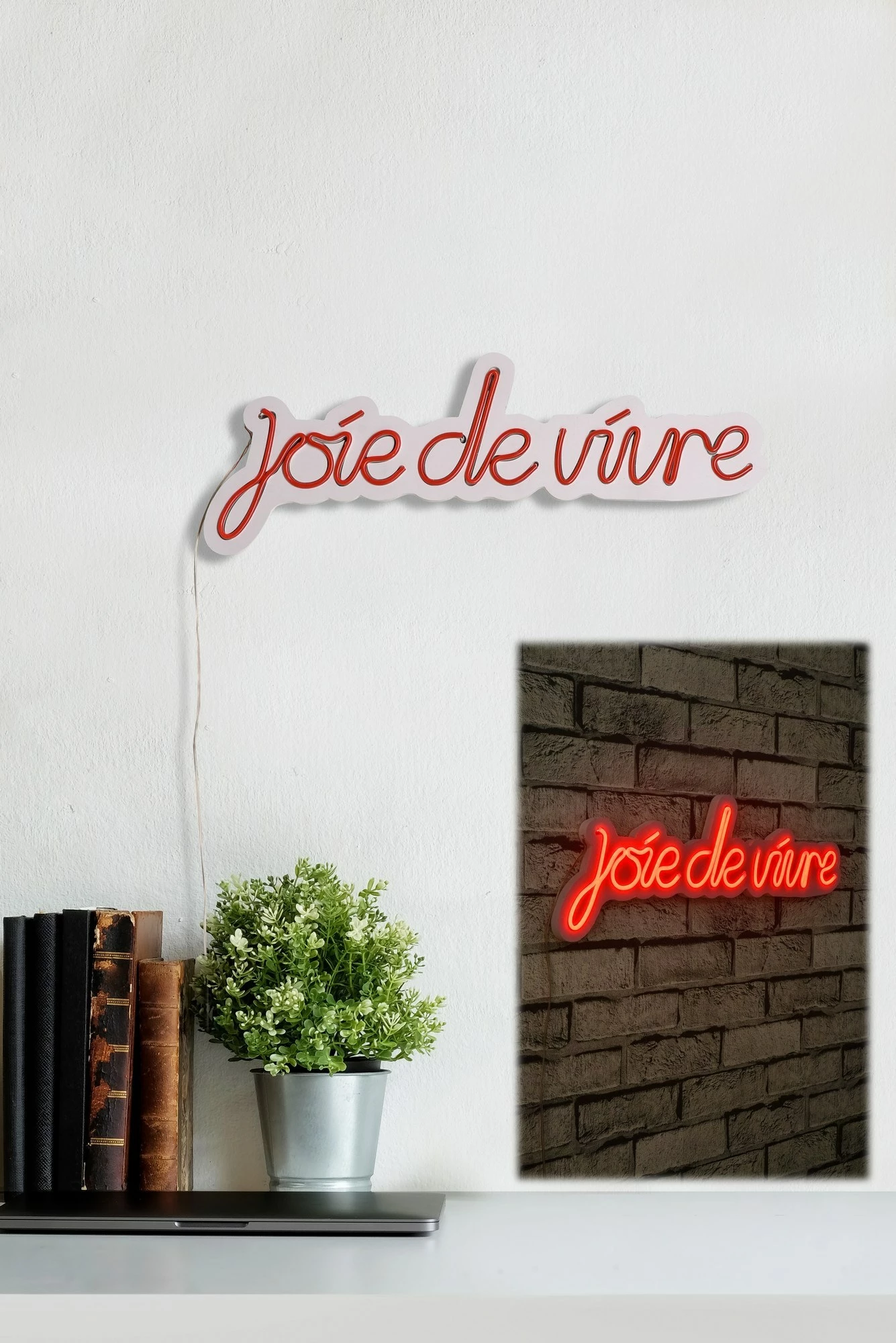Dekor dritash LED plastike, Joie de Vivre, e kuqe