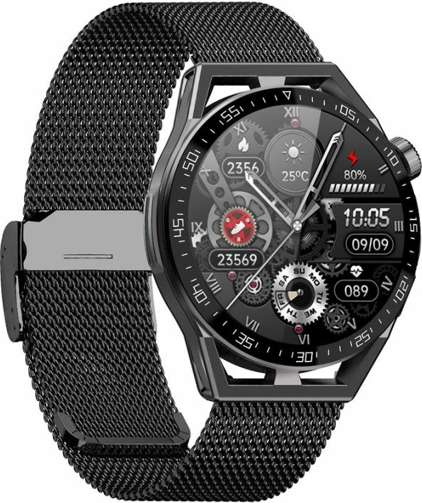 Smartwatch Rubicon unisex, e zezë