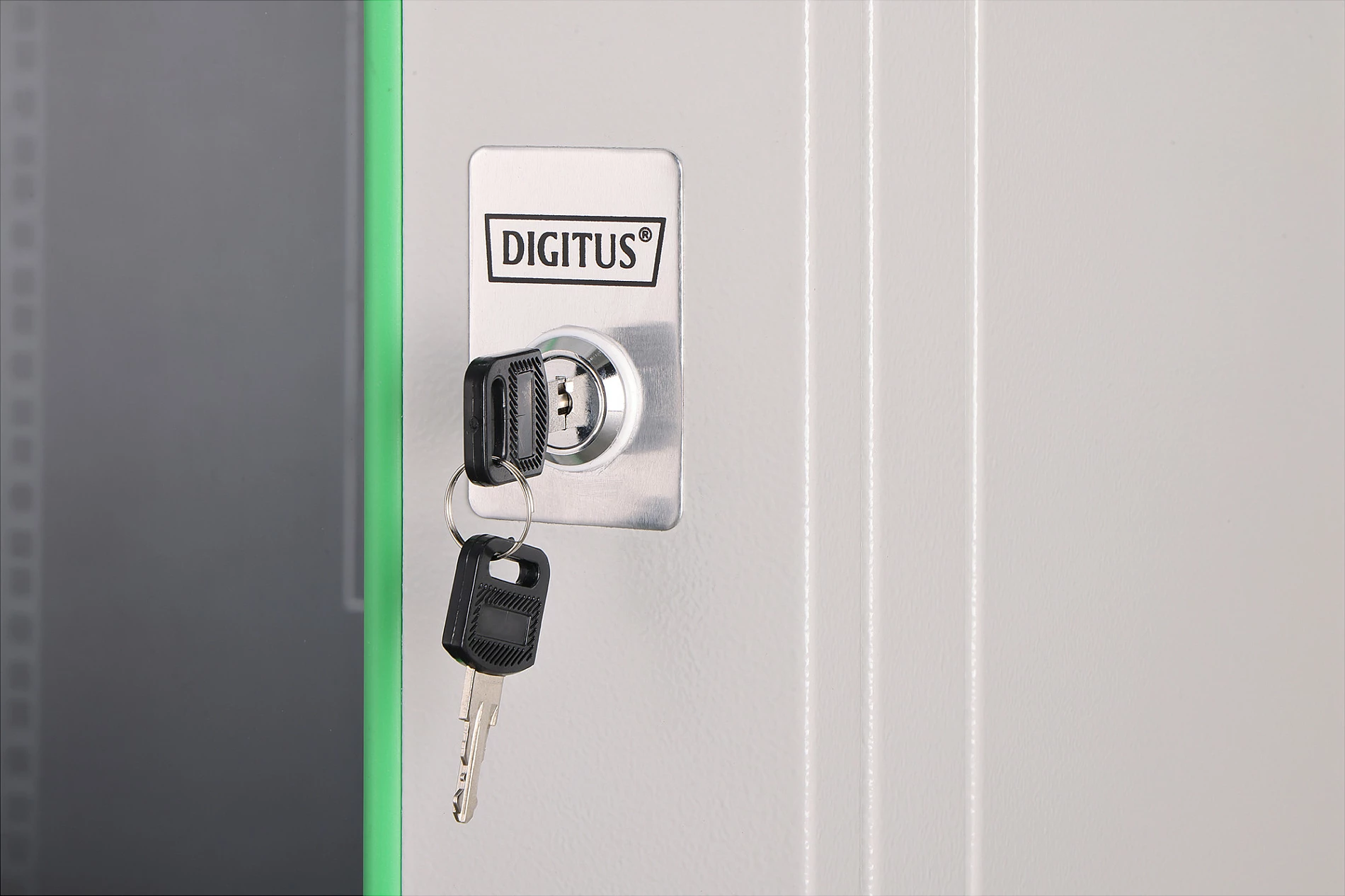 Kasë rrjeti Digitus Dynamic Basic 12U, 600x600mm, xham, gri
