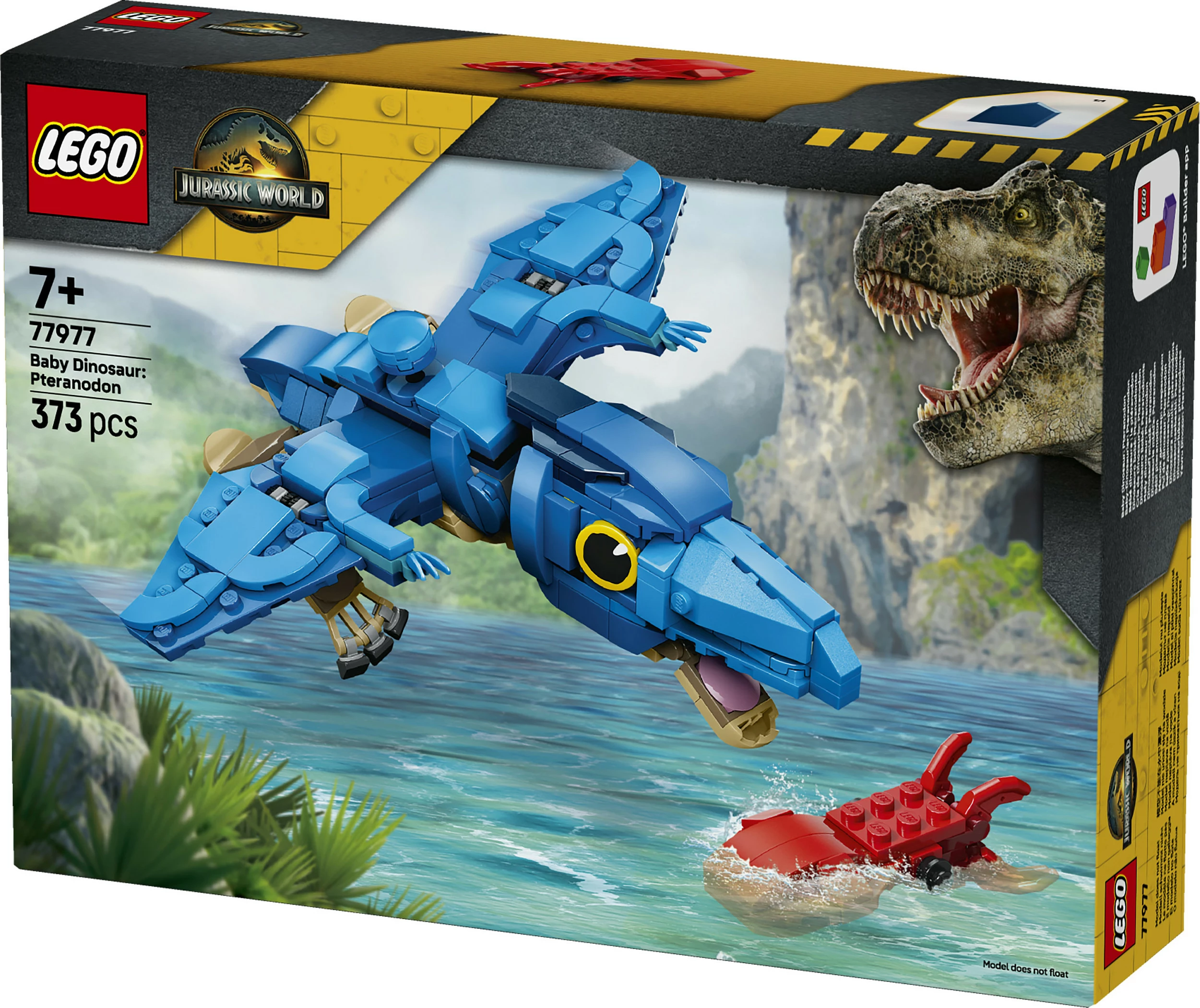 Set LEGO Jurassic World 77977 Baby Pteranodon, 373 copë, 7+, blu