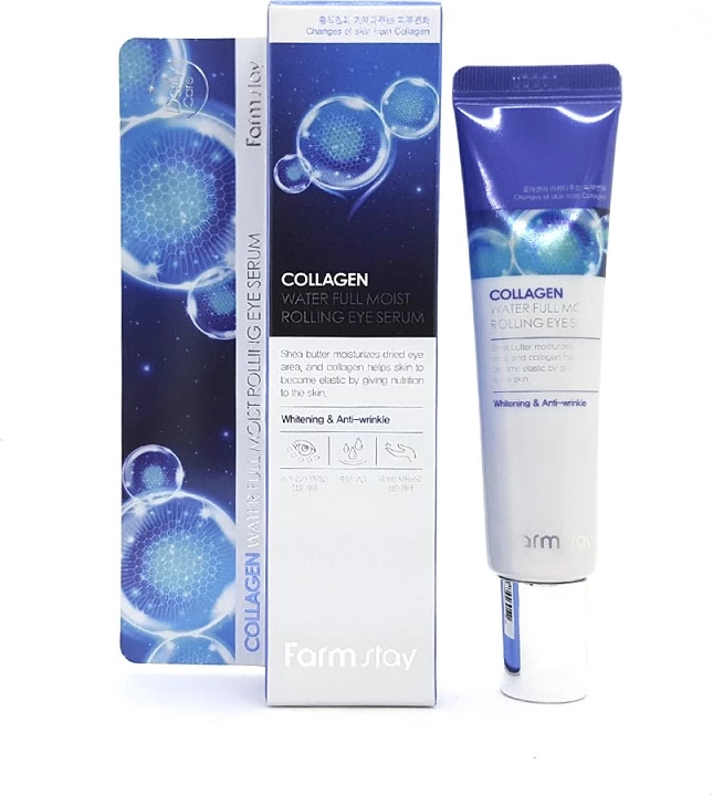 Serum për sy FarmStay Collagen Water Full Moist Rolling Eye për femra 25ml
