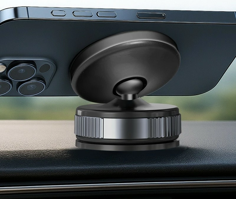 Mbajtës magnetik për celular LogiLink AA0197, MagSafe/Univerzal, rrotullim 360°, me kupë thithëse, i zi