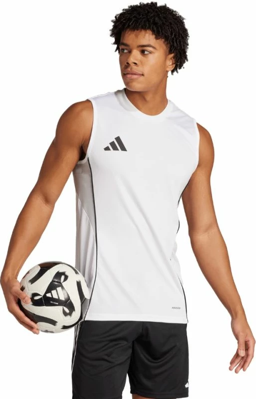 Fanellë pa mëngë për meshkuj adidas, e bardhë [Madhësia: S]