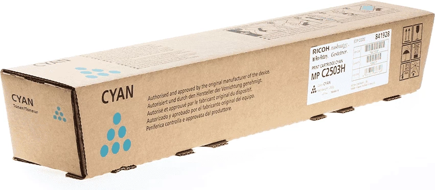 Toner Ricoh MP C2503 841928 9500 faqe XL cian